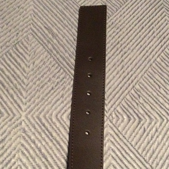 Michael Kors Medium brown leather belt for women with gold tone hardware - Picture 4 of 5